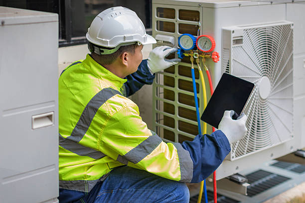 Professional Hvac technician working in Newbury, MA
